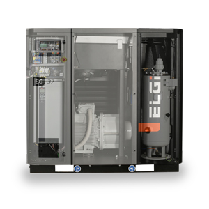Electric lubricated screw compressor for engineering works